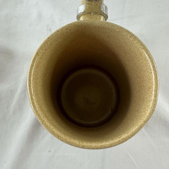 Original Gerz Germany Lidded Beer Stein Town Scene Village Horses Wagon People - Picture 8 of 10